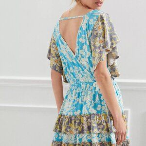 Daily Practice by Anthropologie Tiered Ruffle Mini Dress (medium) TAG ON